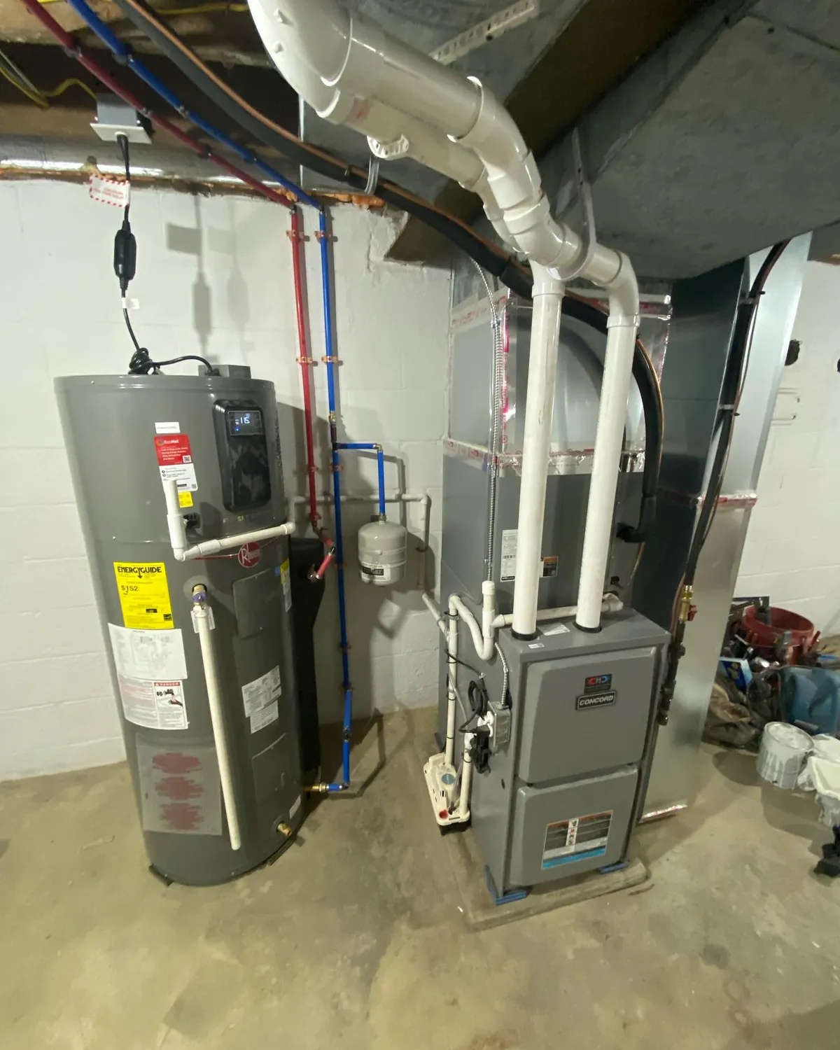 45k Btu Gas Furnace /  1 1/2 TON 17 SEER Heat Pump / Hybrid Heat Pump Water Heater @complete_home_comfort_llc