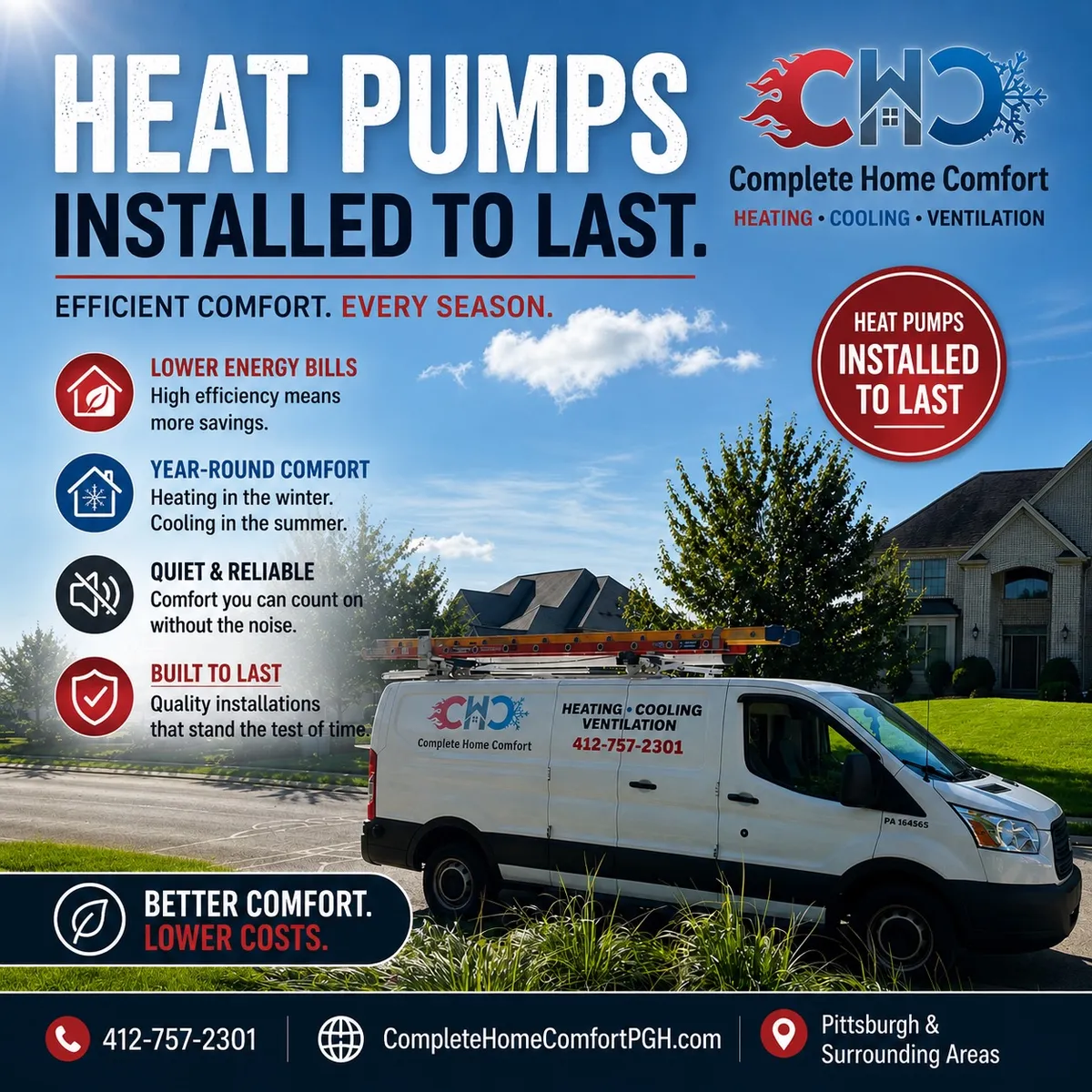 Heat Pumps Installed to Last.
