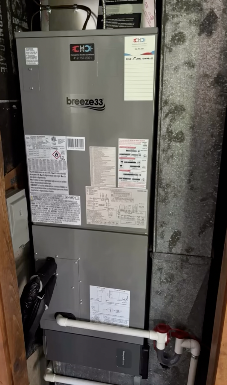 HVAC system installation in Pittsburgh home