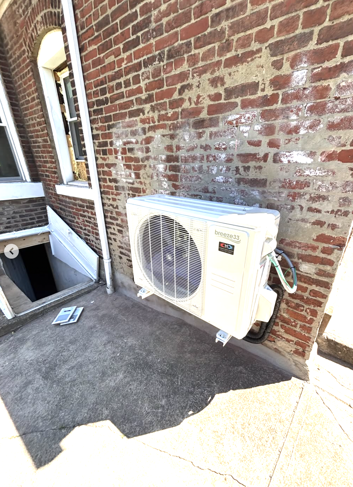Ductless mini-split system installation