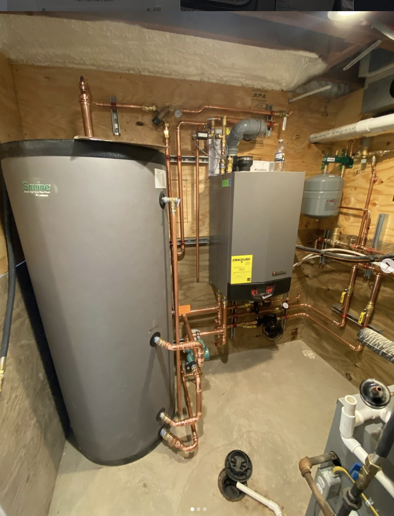 Furnace installation with smart thermostat
